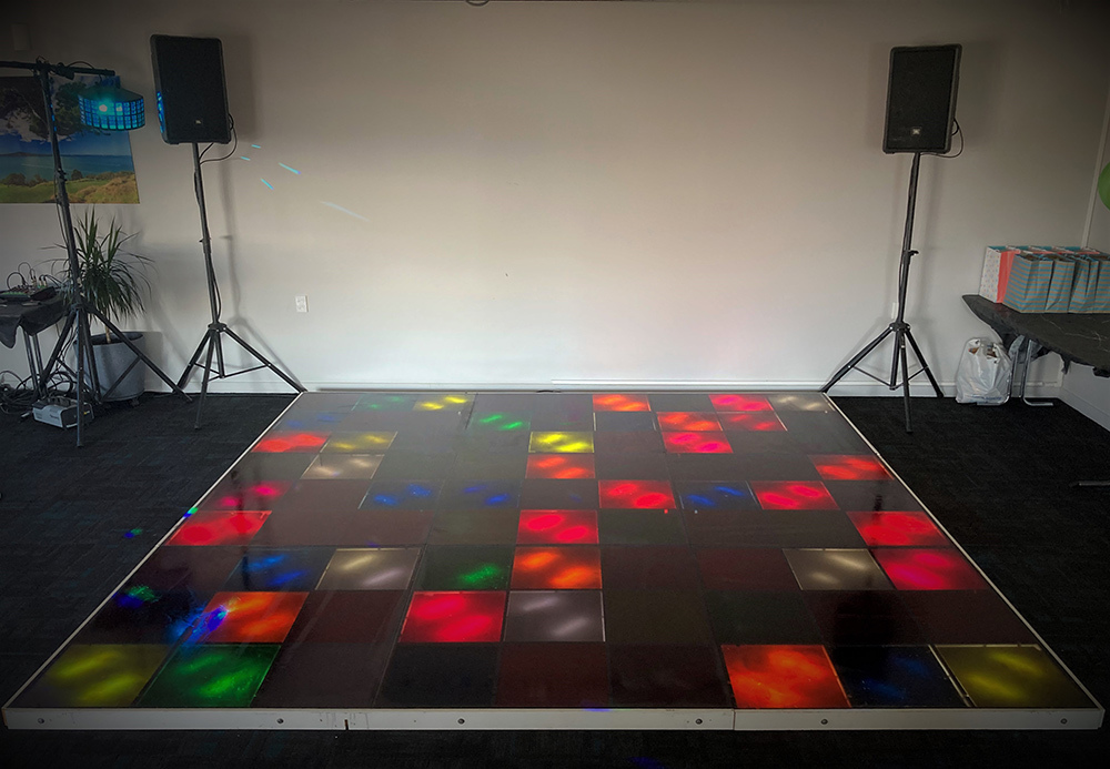 Illuminated Dance Floor Hire Package Auckland, North Shore